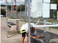Čištění autobusových zastávek